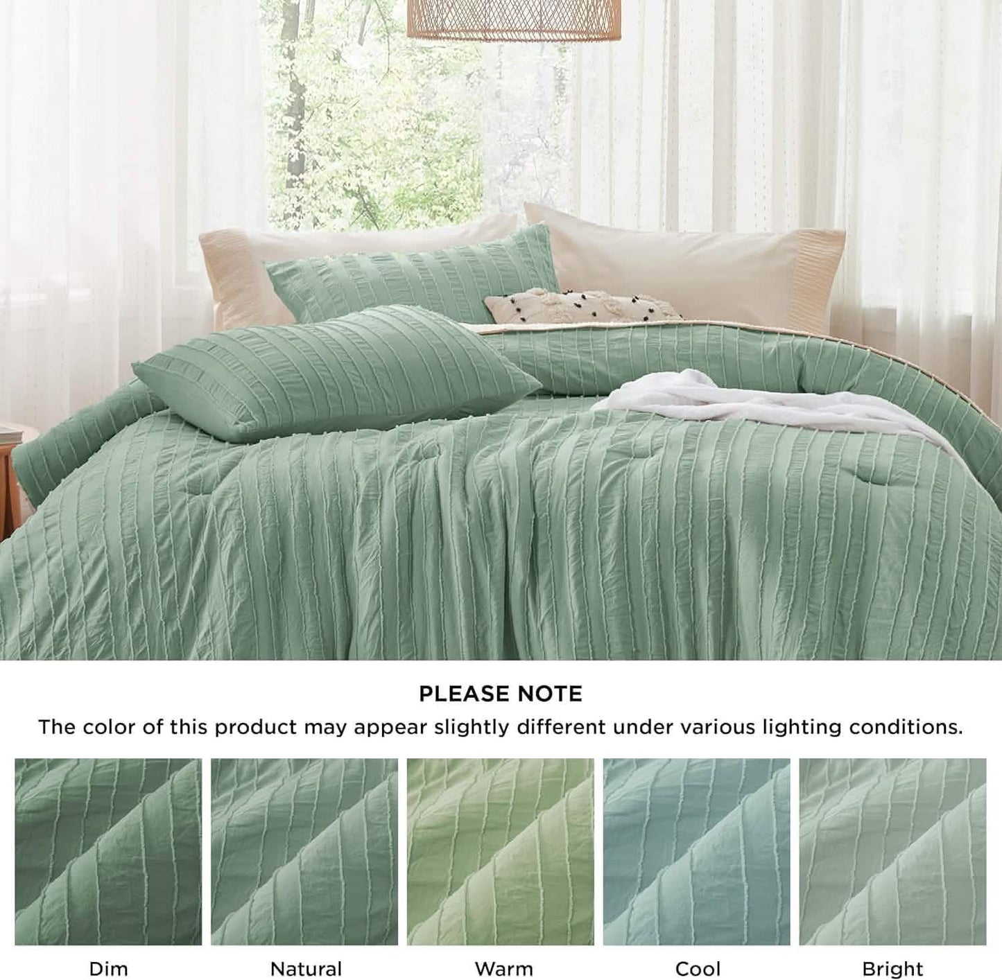GentleSoft™ Clipped Jacquard Comforter Set