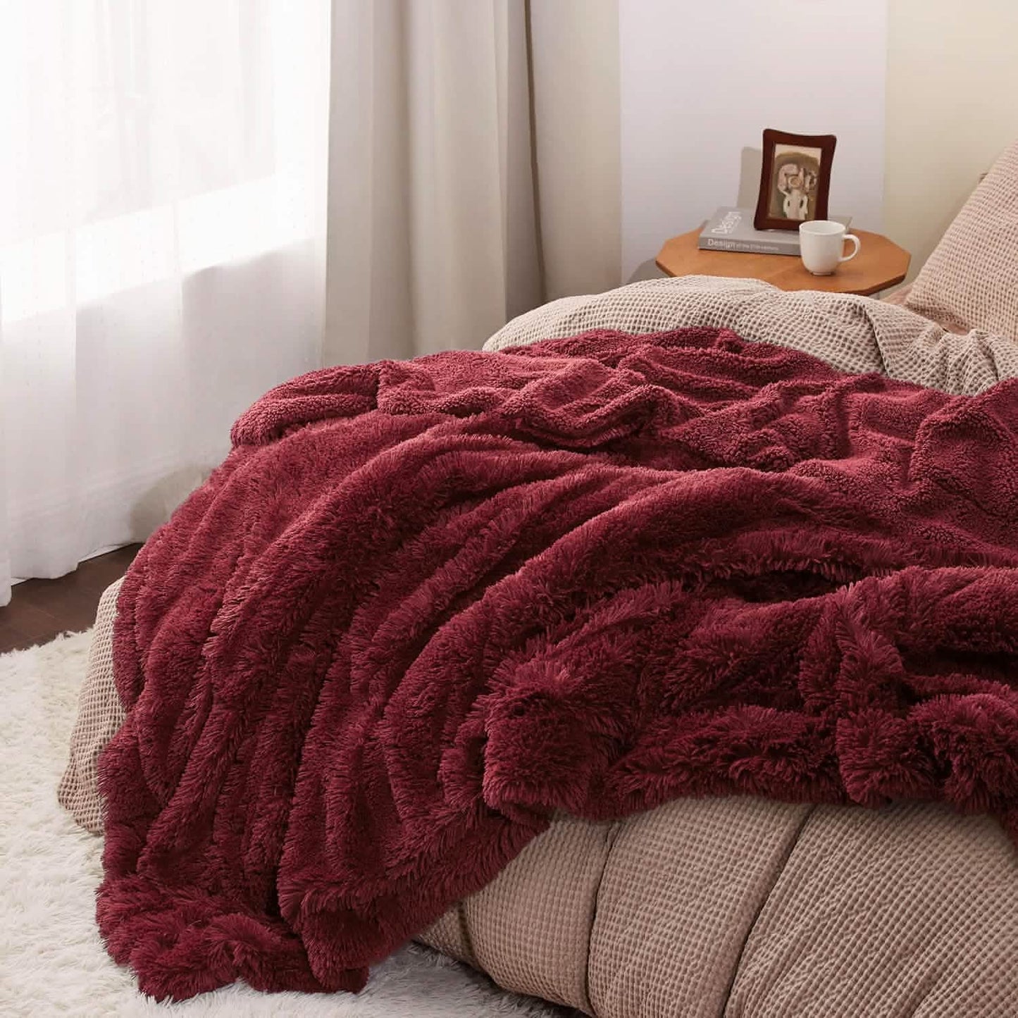 Fuzzy Faux Fur Blanket