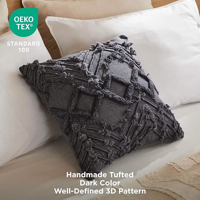 GentleSoft™ Boho Geometric Tufted Decorative Pillow Cover