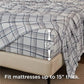 Faux Cotton Flannel Sheet Set Grey