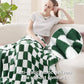 Super Soft Reversible Checkerboard Blanket
