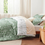 Reversible Floral Print Comforter Set-2