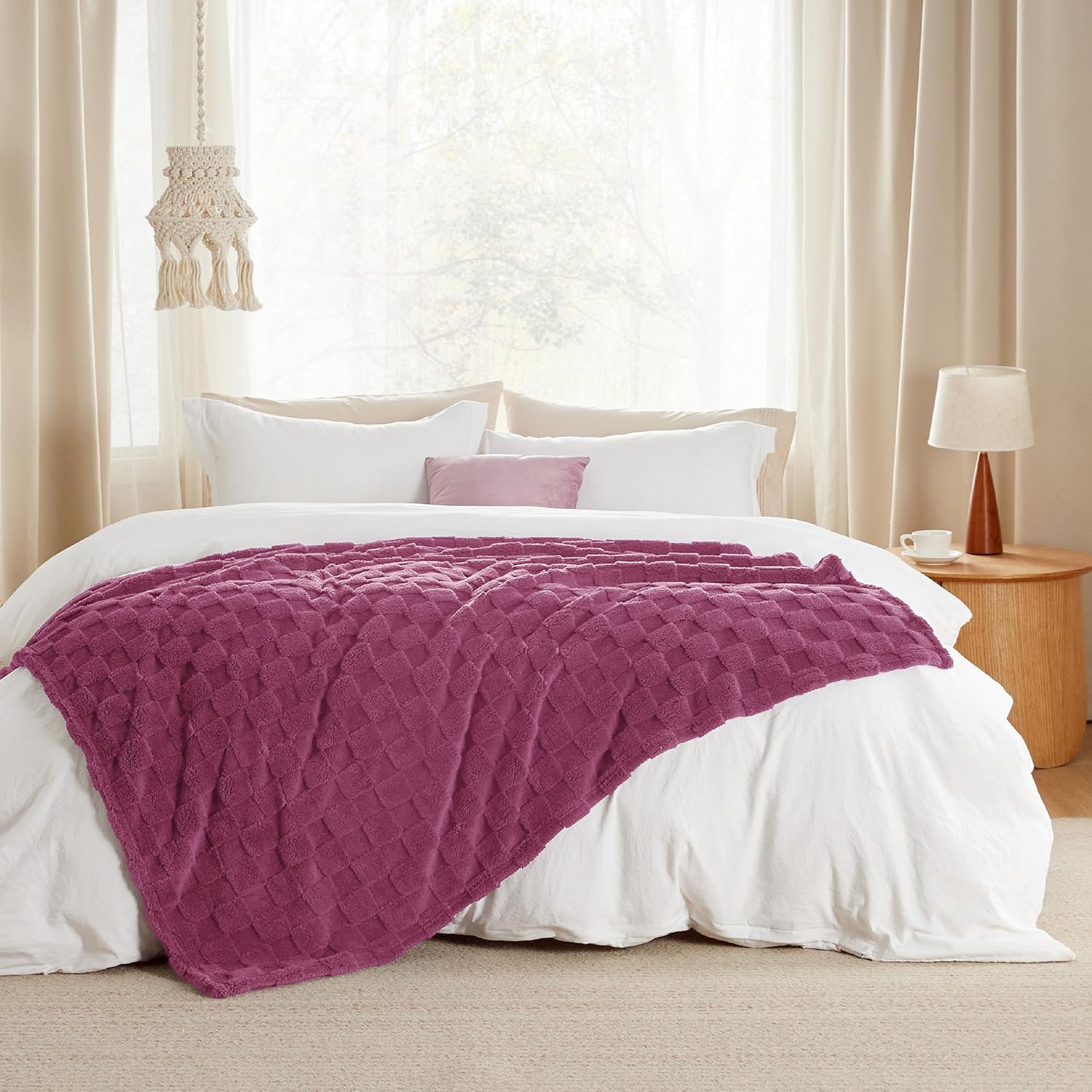 Jacquard Shaggy Sherpa Blanket