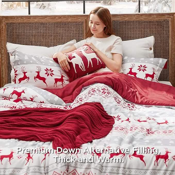 Christmas Reindeer Fair Isle Bed-in-a-bag Reindeer