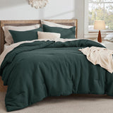 Cotton Waffle Weave Comforter Set