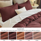 Cotton Waffle Weave Duvet Cover Set