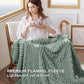 Textured Bubble Flannel Fleece Blanket