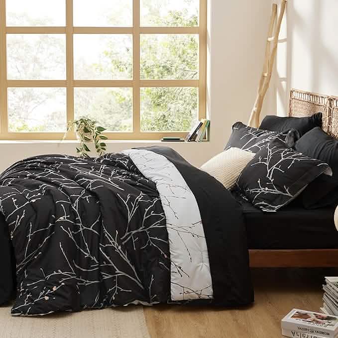 Tree Branch Floral Pattern Bed in A Bag