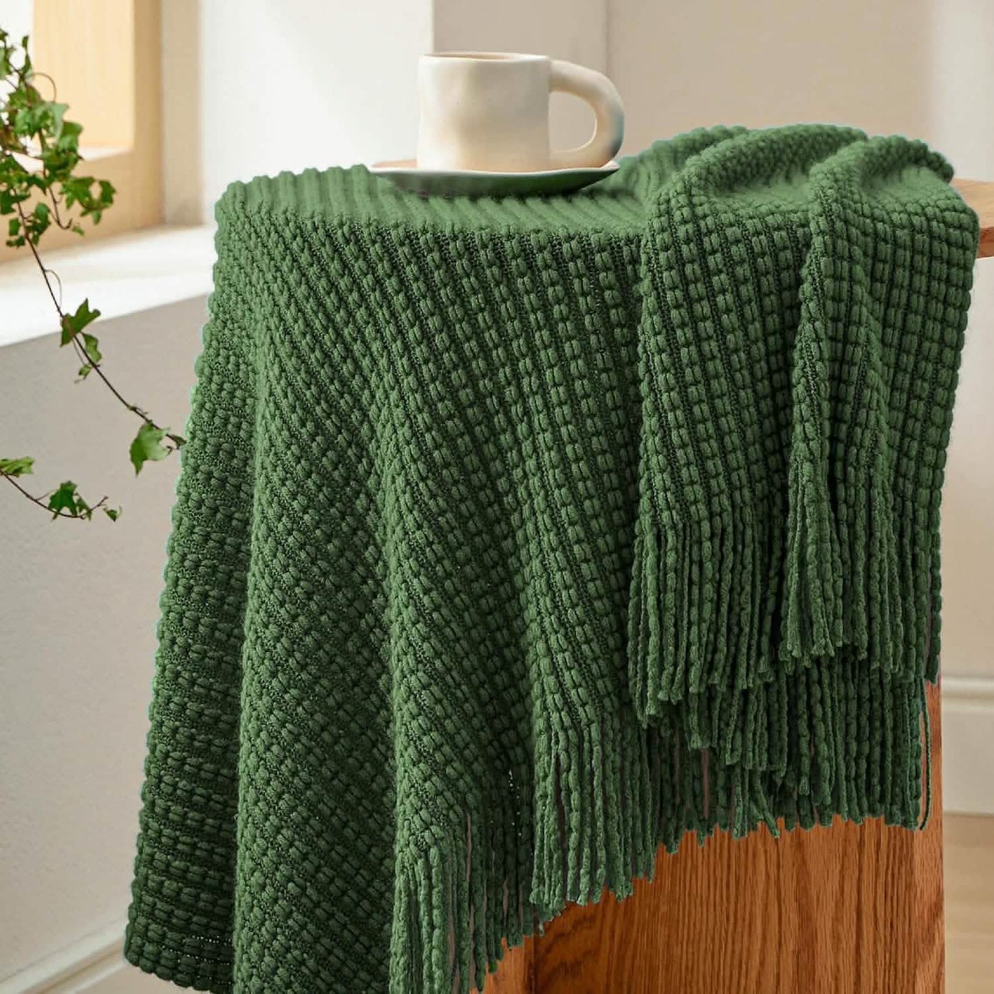 Decorative Woven Throw Blanket