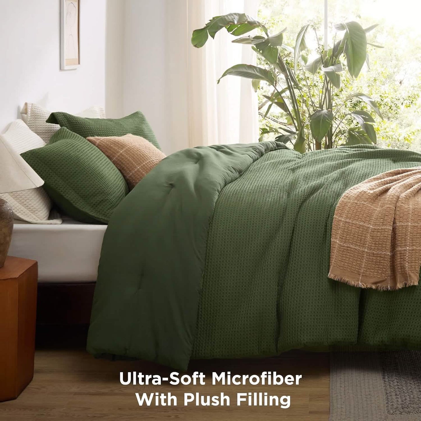 Classic Waffle Weave Comforter Set