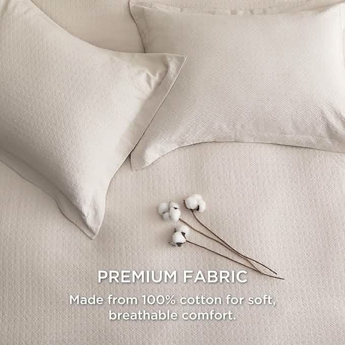 100% Cotton Diamond Jacquard Duvet Cover Set