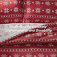 Christmas Plaid Comforter Set Red Snowflake