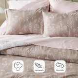 Reversible Floral Print Duvet Cover Set