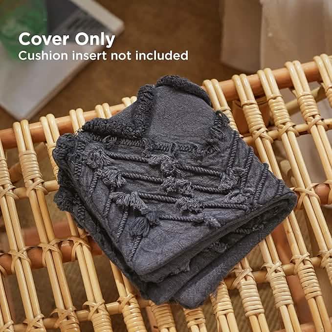 GentleSoft™ Boho Geometric Tufted Decorative Pillow Cover