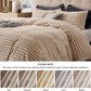 Striped Flannel Duvet Cover Set