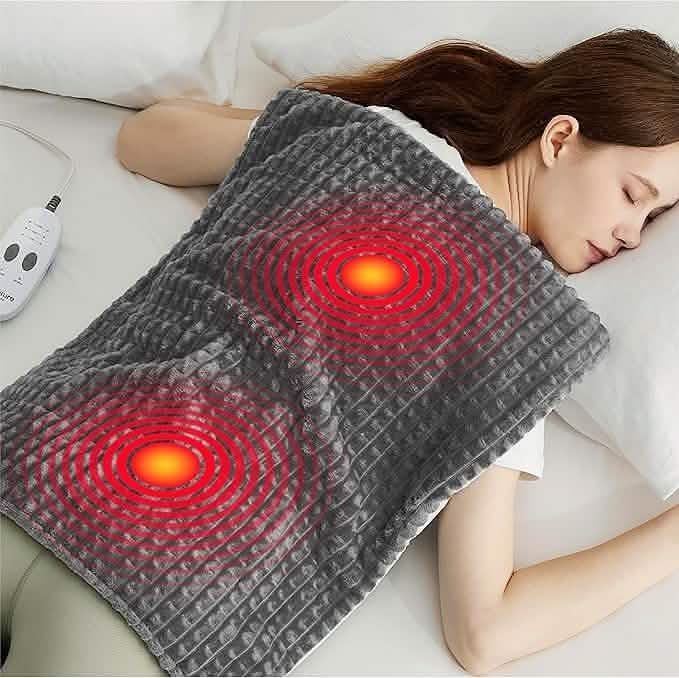 Weighted Heating Pad with Massager