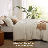 Bedsure Classic Waffle Weave Comforter Set