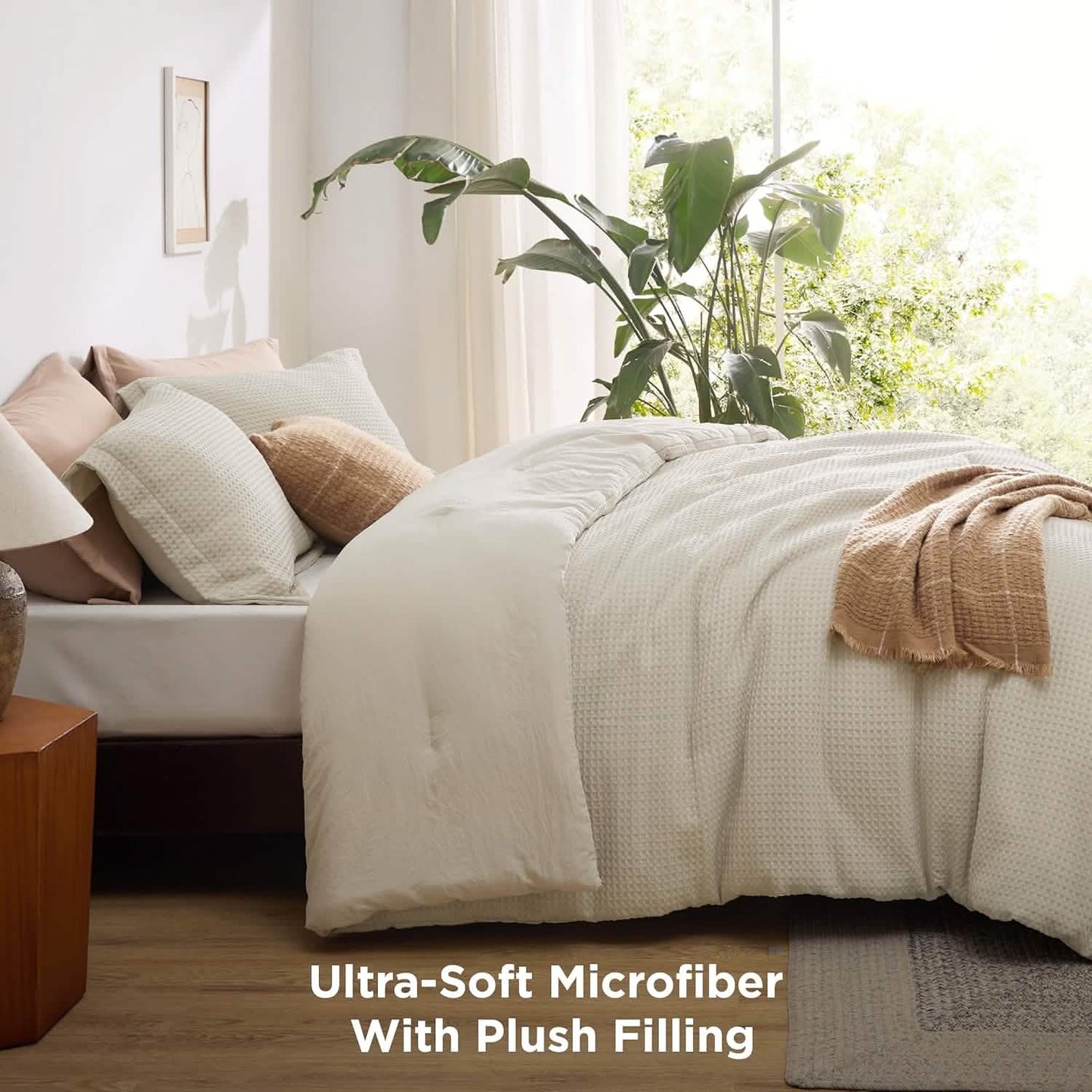 Classic Waffle Weave Comforter Set