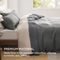 Polyester Microfiber Waffle Duvet Weave Duvet Cover Set