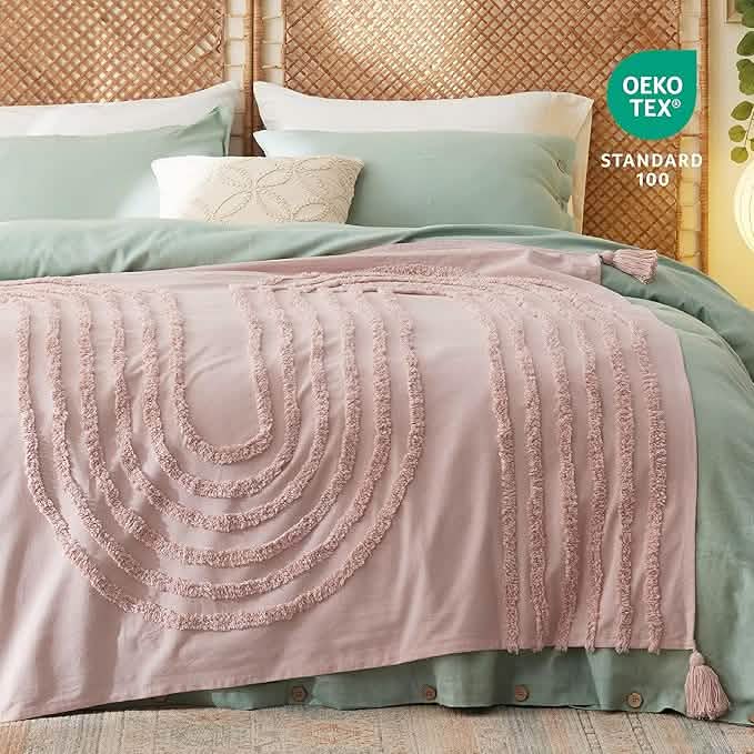Boho Tufted Arch Decorative Blanket
