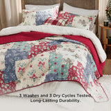 Bedsure Christmas Modern Patchwork Quilt Set Plant