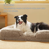 Orthopedic Long Faux Fur Flannel Dog Sofa