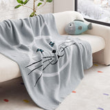 Bedsure Funny Blanket Grey