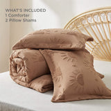Jacquard Comforter Set Tufted Sun