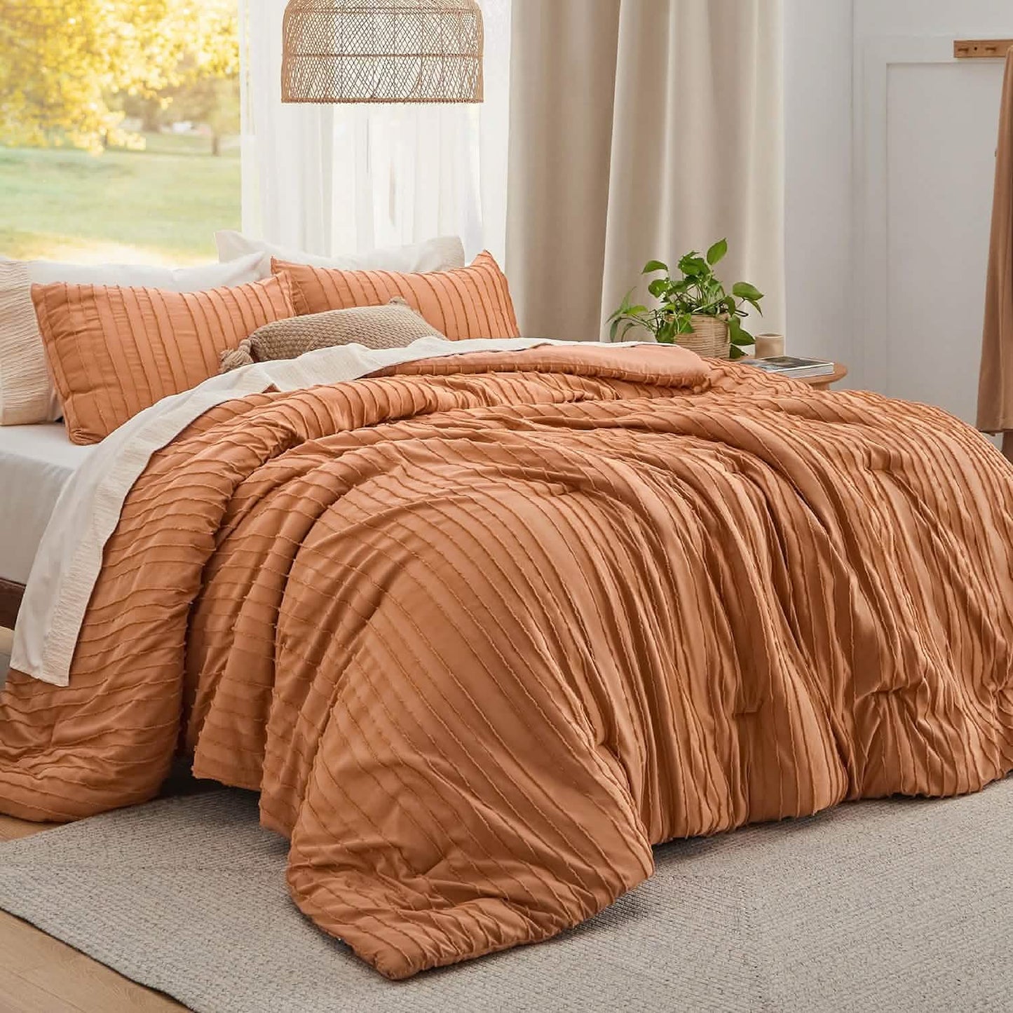 GentleSoft™ Clipped Jacquard Comforter Set