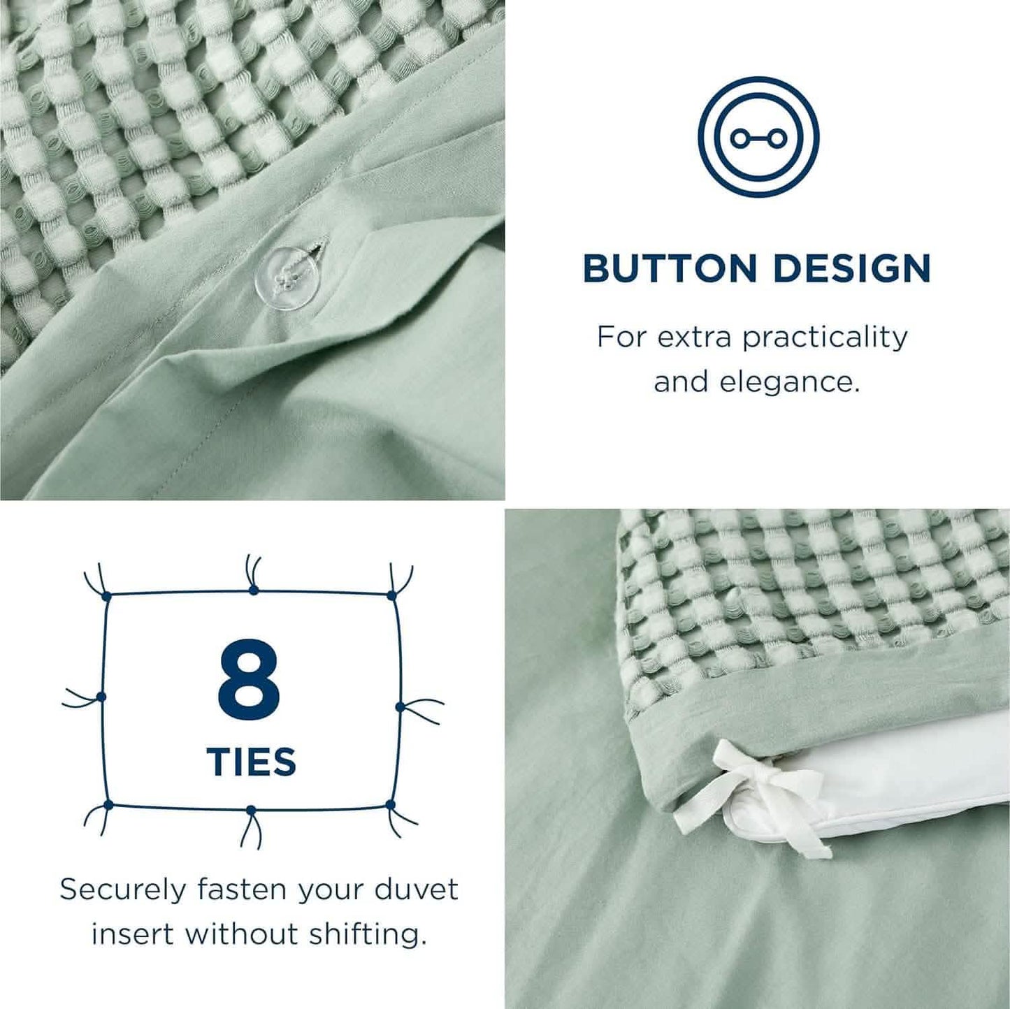 Rayon Derived from Bamboo and Cotton Duvet Cover Set