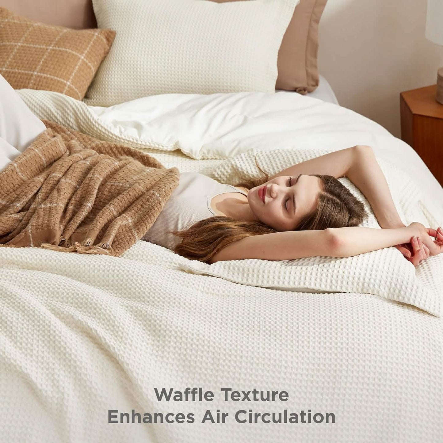 Classic Waffle Weave Comforter Set
