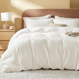 Bedsure Twisted Pattern Fluffy Duvet Cover Set