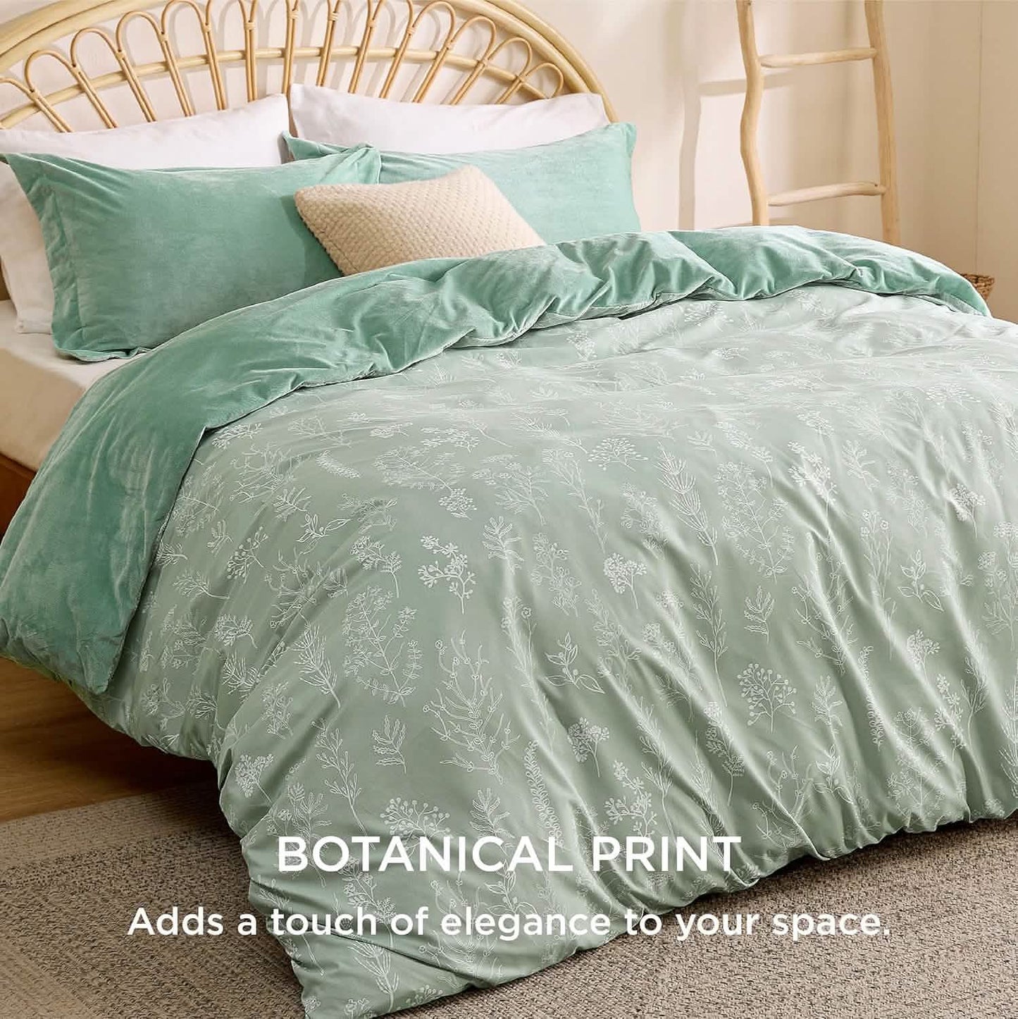 Reversible Two-Tone Sherpa Duvet Cover Set