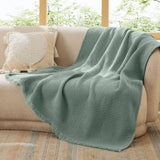 Decorative Woven Throw Blanket Acrylic