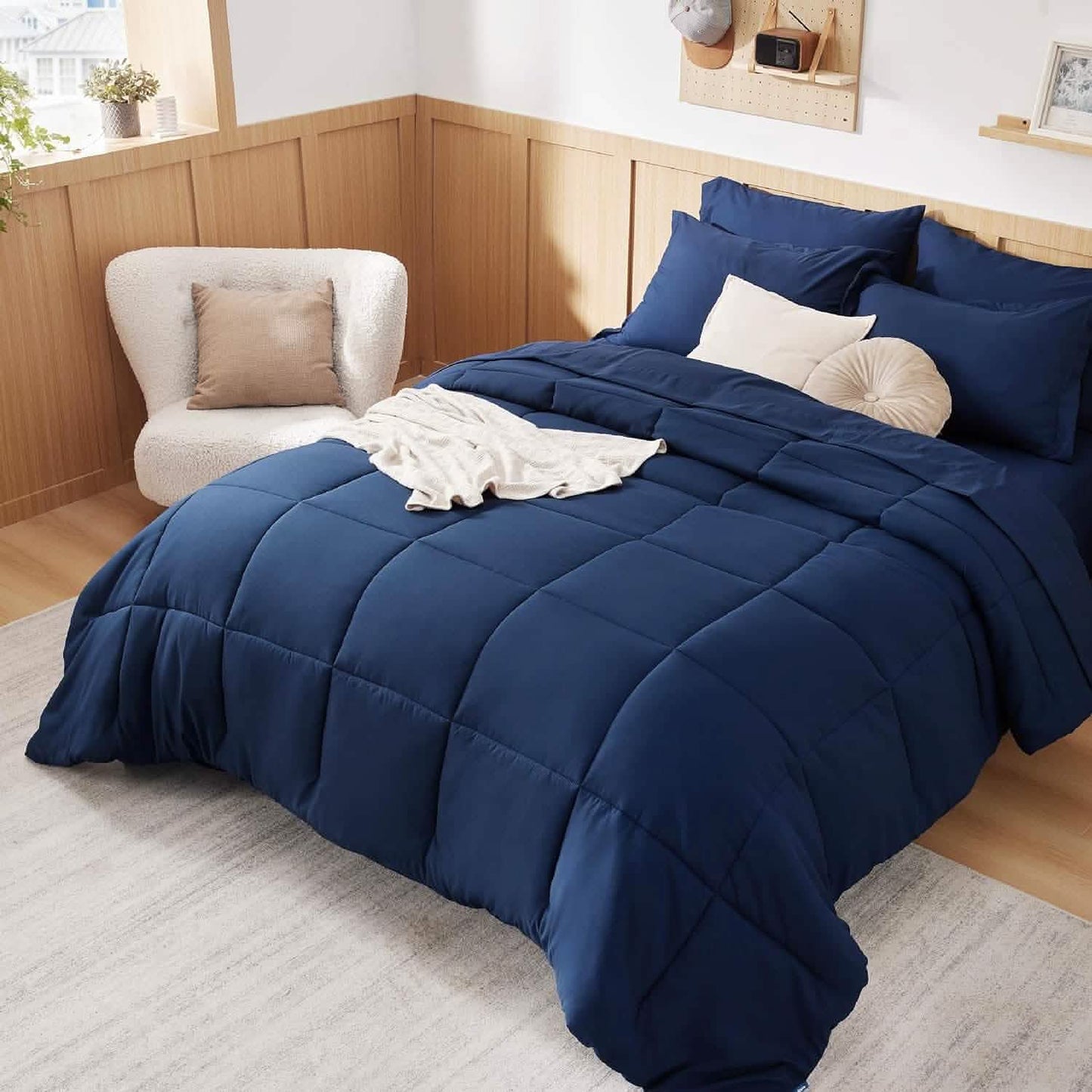 Comforter Set - 7 Pieces Solid