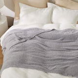 Feather Yarn Throw Blanket