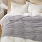 Feather Yarn Throw Blanket