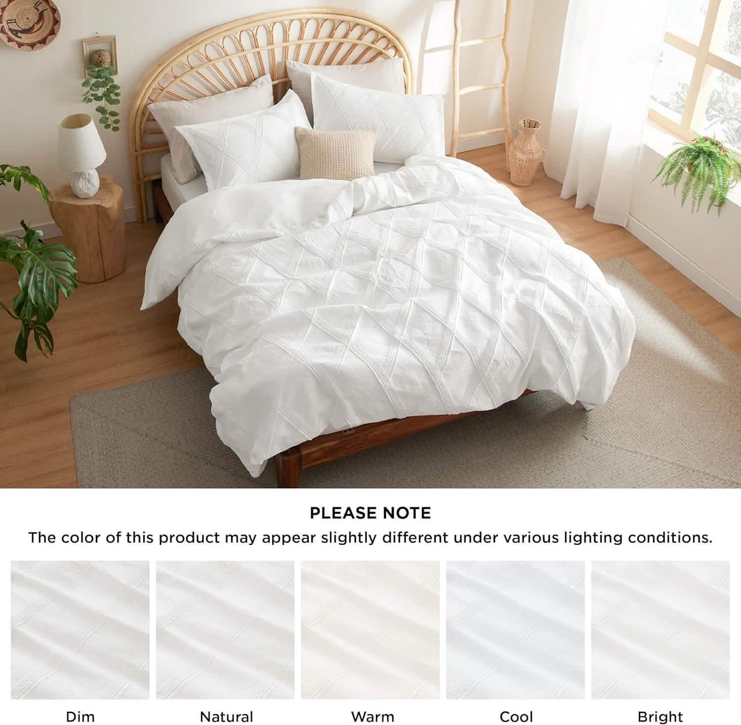 Puffy Jacquard Comforter Set