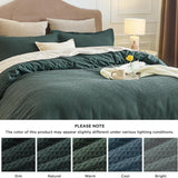 100% Cotton Waffle Weave Duvet Cover Set