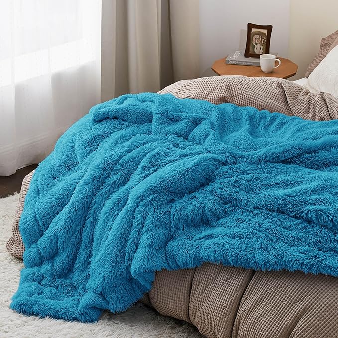 Bedsure Fuzzy Faux Fur Blanket