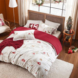 Bedsure Christmas Reindeer Fair Isle Bed-in-a-bag Snowhouse