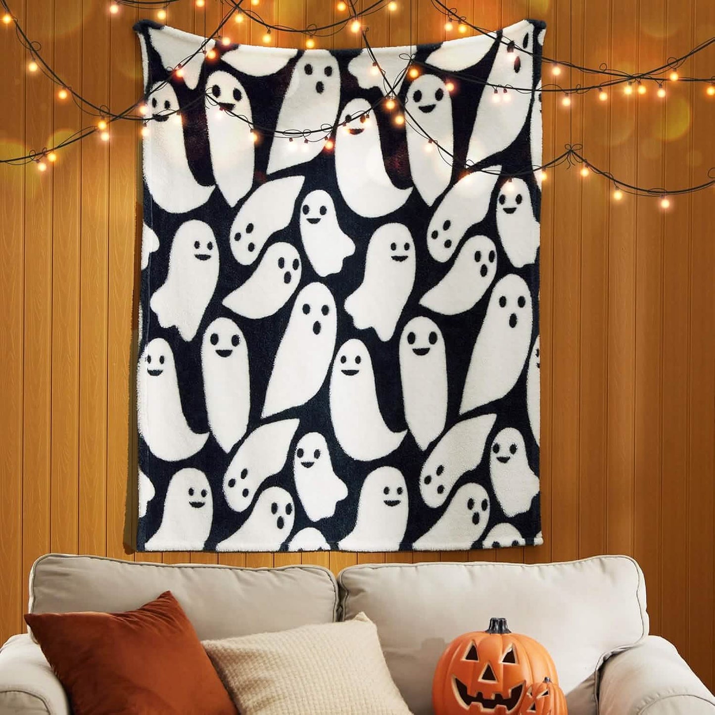 Halloween Blanket White