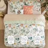 Bedsure Autumn Floral Bed-in-a-bag