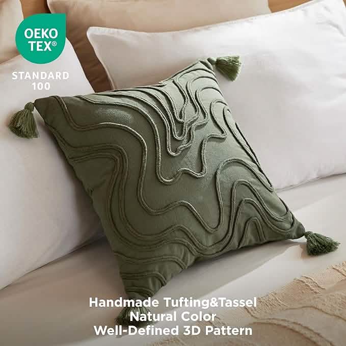 GentleSoft™ Boho Curved Linear Decorative Pillow Cover