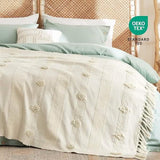 Striped Tufts Throw Blanket