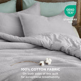 Cotton Waffle Weave Comforter Set