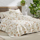 Floral Quilt Set White