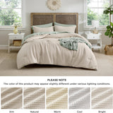 Cotton Waffle Weave Comforter Set