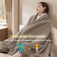 Knit Sherpa Reversible Throw Blanket-Grid