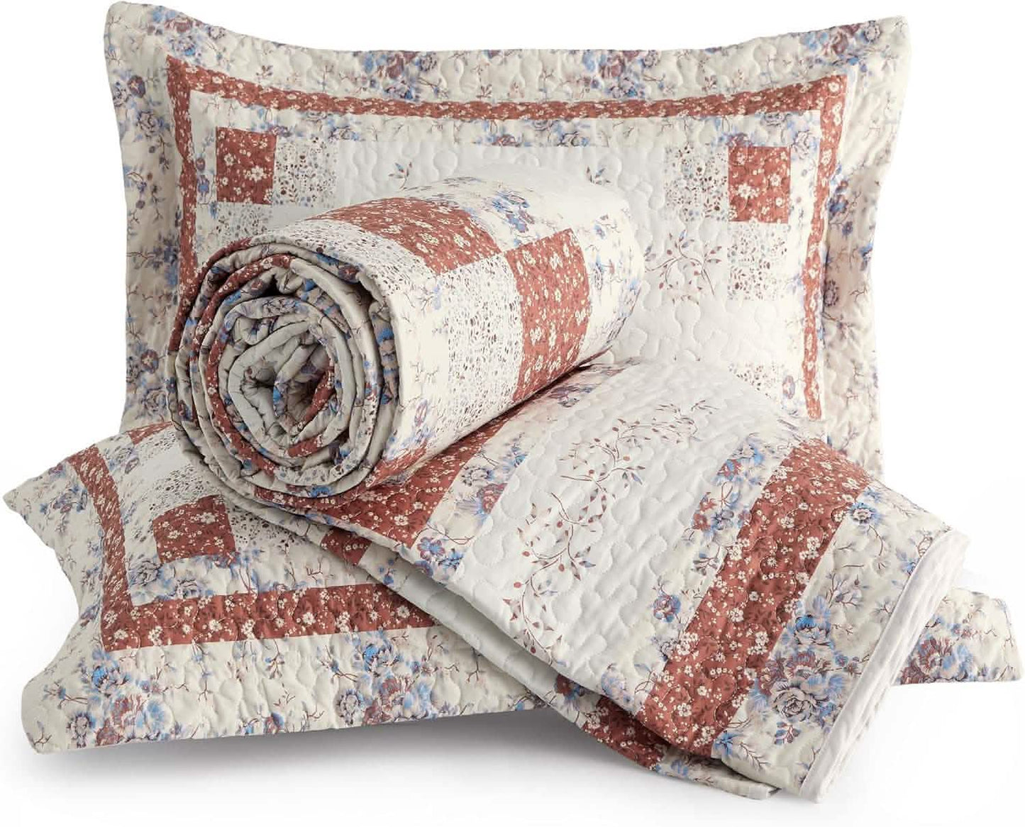 Cotton Patterned Quilt Set